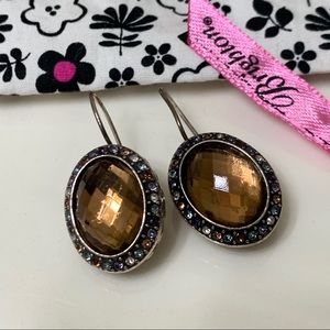 Brighton Gratitude Swarovski Crystal Wire Earrings